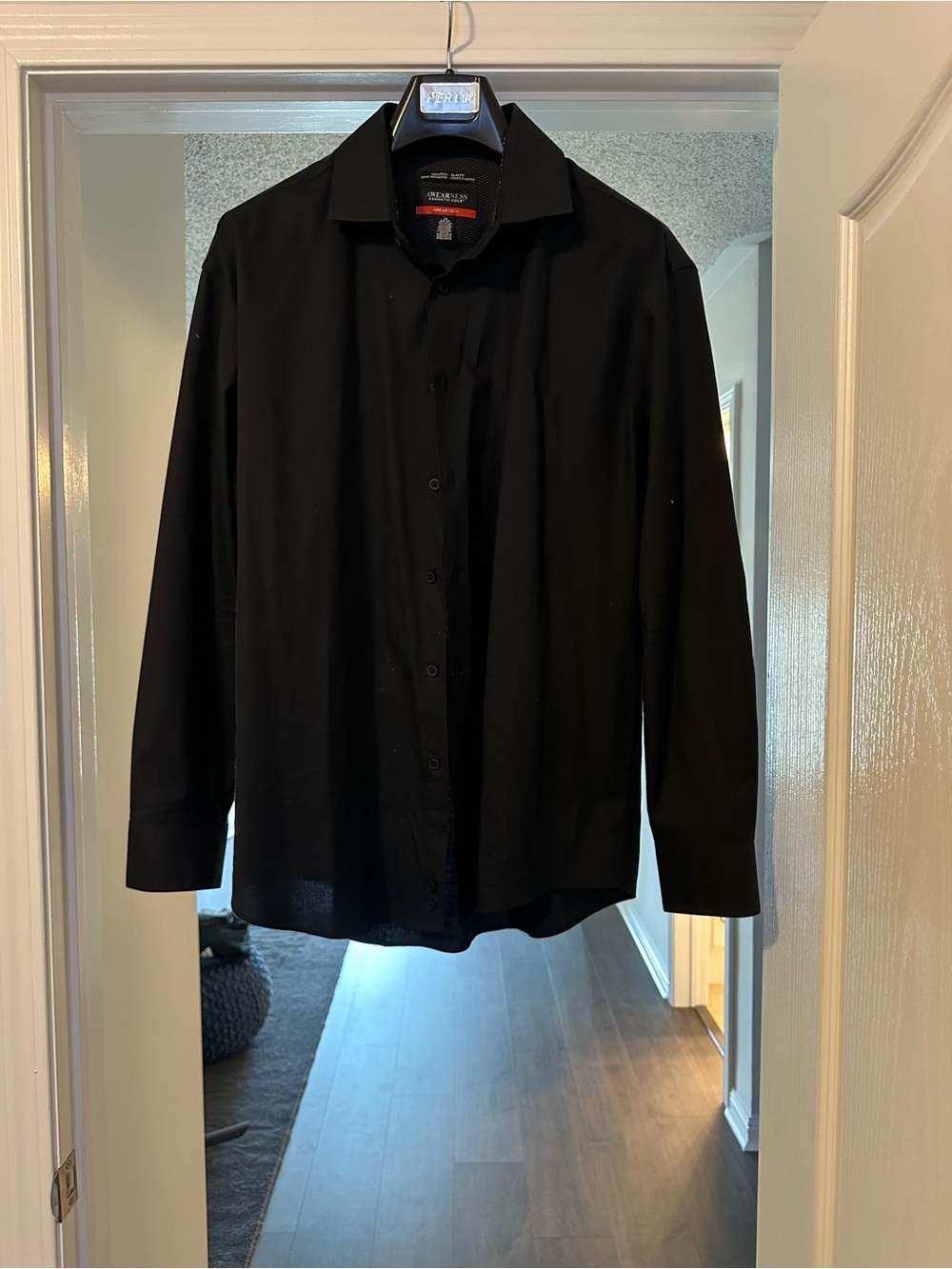 Kenneth Cole Black Long Sleeve Dress Shirt